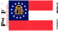 Georgia Flag Decal 