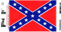 5" x 8" Confederate Flag Decal