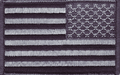 USA Black & Gray  Reverse Patch