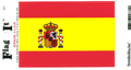 Spain Flag Self Adhesive Vinyl Decal