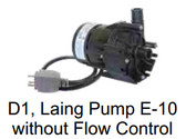 D1 Dimension One E-10 Spa Circulation Pump 230 Volt  3/4" Barb Non Flow Switch Model 1 Plug - Free Shipping