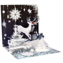Pop-Up Christmas Card Trearures by Popshots Studios -  Reindeer Silhoutte
Barcode: 048641522550
www.the-village-square.com
