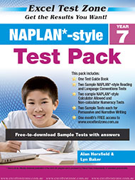 Excel Test Zone NAPLAN*-style Test Pack Year 7