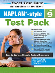 Excel Test Zone NAPLAN*-style Test Pack Year 9