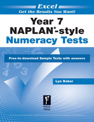 Excel  NAPLAN*-style Numeracy Tests Year 7