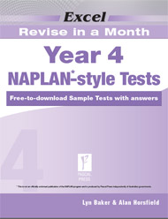 Excel Revise in a Month NAPLAN*-style Tests Year 4