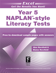 Excel NAPLAN*-style Literacy Tests Year 5