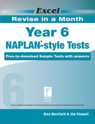 Excel RRevise in a Month NAPLAN*-style Tests Year 6