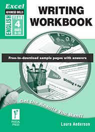 Excel Advanced Skills Writing Workbook Year 4