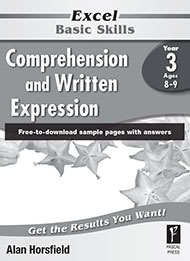 Excel Basic Skills Comprehension and Written Expression Year 3