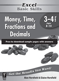 Excel Basic Skills Money, Time, Fractions and Decimals Years 3-4