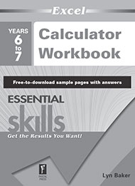 Excel Essential Skills Calculator Workbook Years 6-7