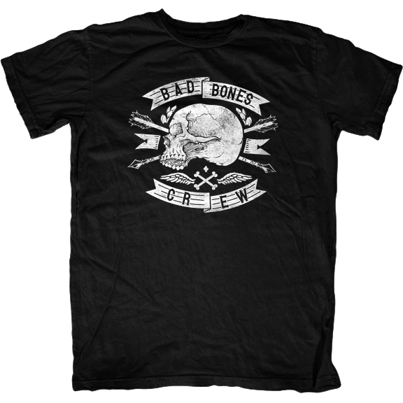 Bad Bones Crew Skull T-Shirt - First Amendment Tees Co. Inc.