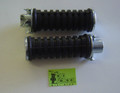 Pair of NOS Mini Bike Folding Foot Pegs with Black Rubber