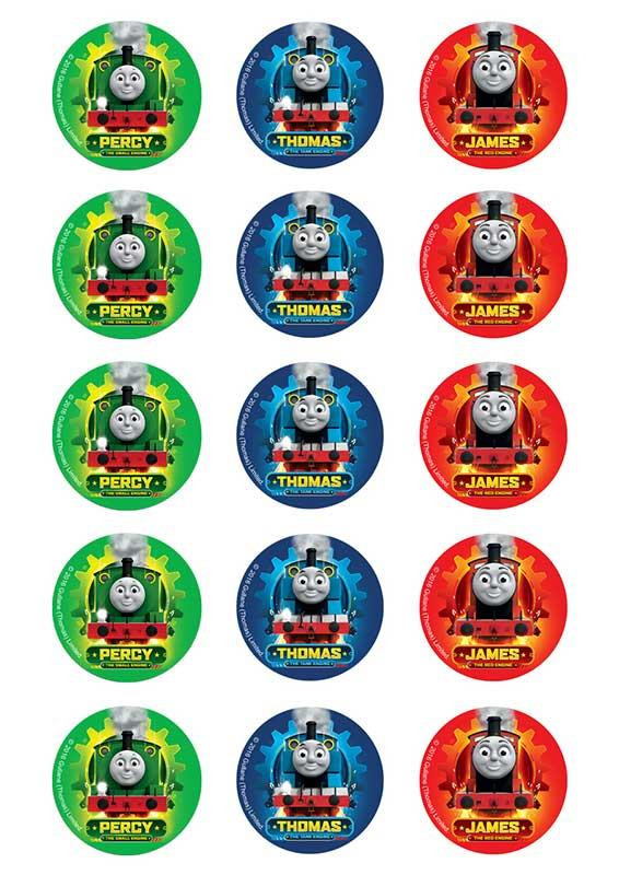 Thomas the Tank Engine Standard licensed cupcake toppers Thomas the Tank Engine Standard licensed cupcake toppers
