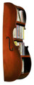 Wood carved cello CD rack