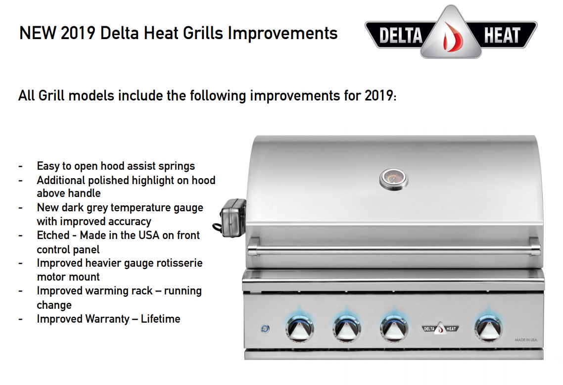 Delta Heat Grills DHBQ 26", 32" & 38" Builtin