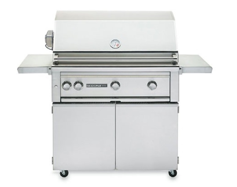 Lynx Grills Sedona Deluxe Island 36 Grill Authenteak