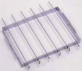 Shish-ke-bab Set 6 Chrome Plated 14-in Skewers With Convenient Folding Rack