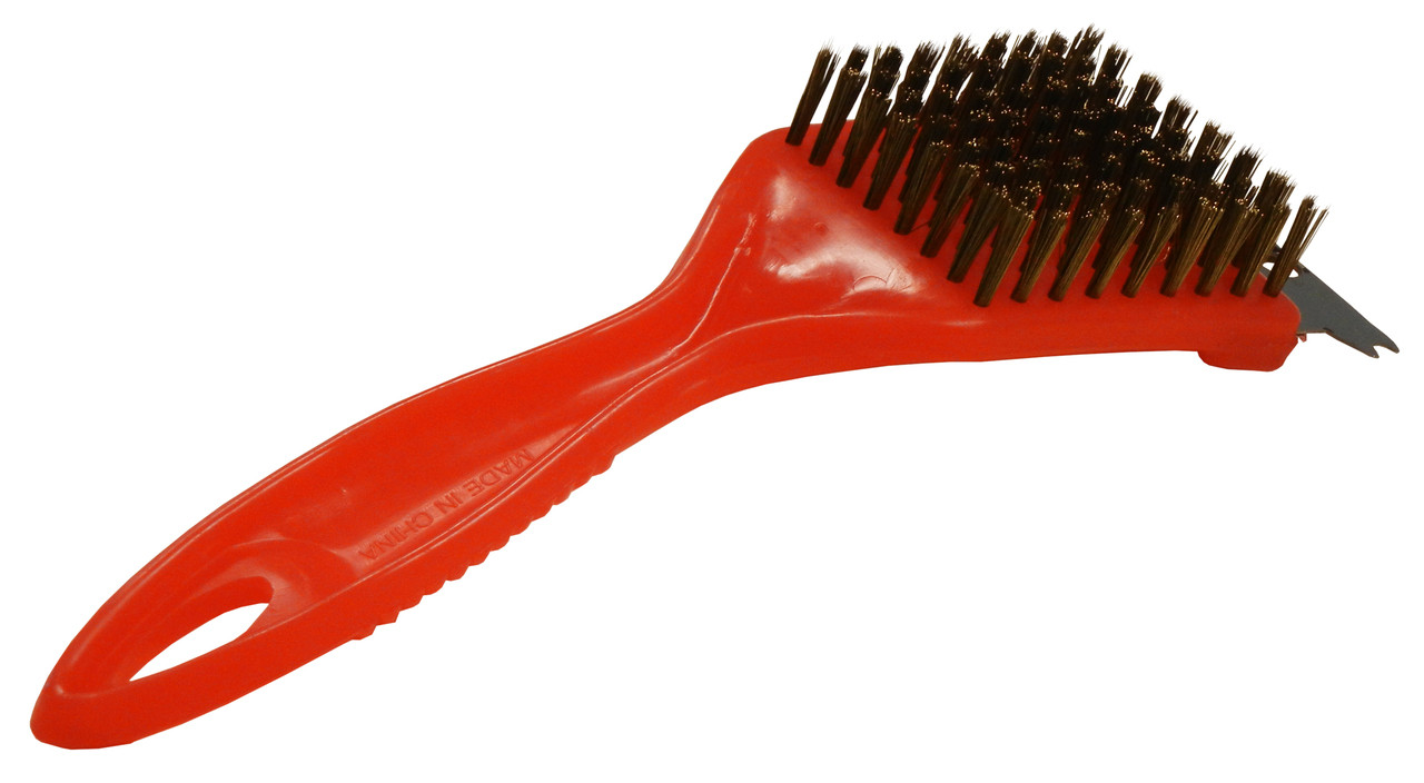 Deluxe Grill BBQ Brush with Stainless Steel Scraper