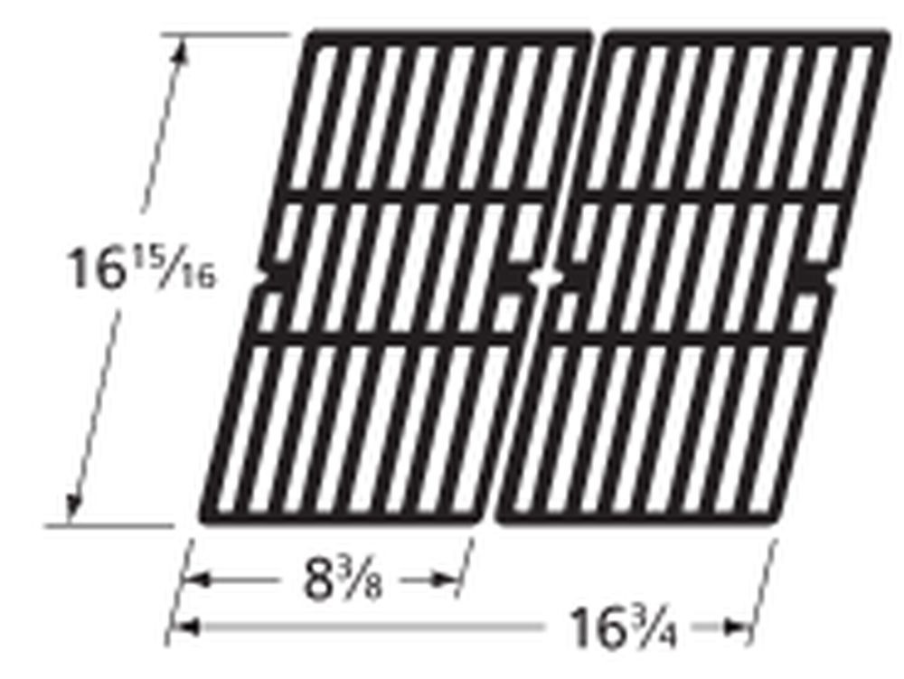 Charbroil Gas Grill Replacement Cast Iron Cooking Grates 65022