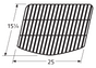 Uniflame Porcelain Cooking Grid with Dimensions