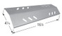Stainless Heat Shield, BBQ Pro, Members Mark with Dimensions