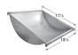 Charbroil Bottom Trough with Dimensions