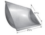 Stainless Trough Charbroil with Dimensions
