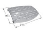 Great Outdoors Stainless Heat Shield with Dimensions