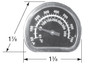 Broil King heat indicator with dimensions
