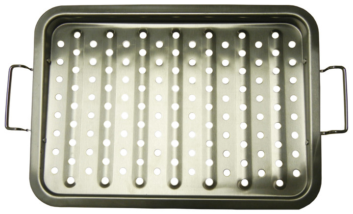 GrillPro Stainless Steel Perforated Grill Topper - Thumbnail 2