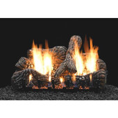 Charred Oak log and burner set