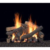 Ponderosa log set with manual burner