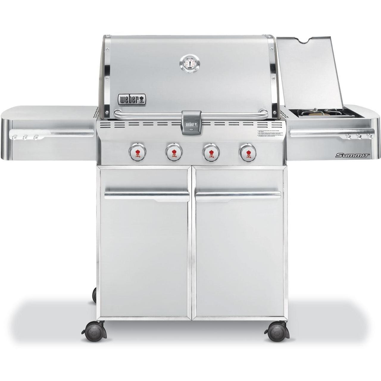 7120001 S-420 Weber Summit Stainless Steel Propane Gas Grill Side Burner