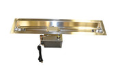 24" Electronic Ignition Linear/Trough Fire Pit,120VAC