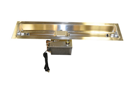 24" Electronic Ignition Linear/Trough Fire Pit, 24VAC