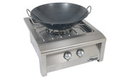 Alfresco Commercial Wok shown with the Versa Burner (Not Included)