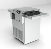 Alfresco Counter top Refrigerator on Cart