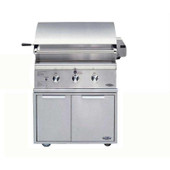 30 inch DCS gas grill on cart