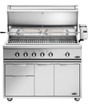 Freestanding All Grill DCS with Hood Open