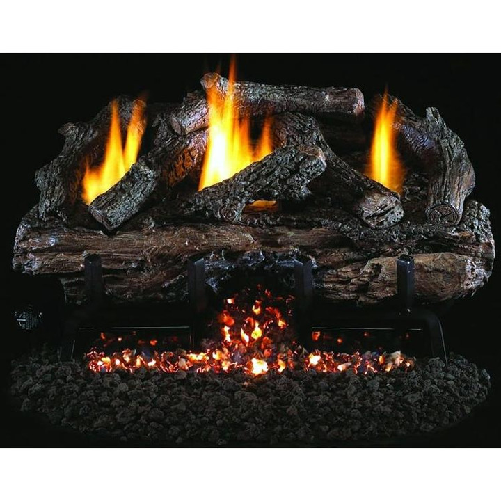 Real Fyre Charred Aged Split Vent Free Gas Log Set, CHASG10-18P-12