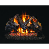 Real Fyre 24" Charred Majestic Oak Log Set, Stainless G45 Burner