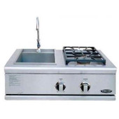 DCS Liberty Natural Gas Side Burner And Sink, Built-In | BFGC-30BS-N