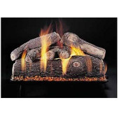 18-in Frosted Oak Double Face | Custom Embers Pan Burner | Match Light | NG