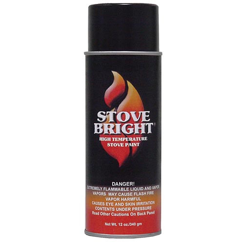 Black Stove Bright Black Hi Temperature Paint - 54H222, 1A54H222