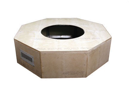 45" unfinished Octagon Fire Pit Housing
