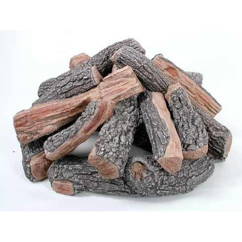 Rasmussen 30" Bark/Split Firepit Logs, Round Stack