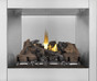 Oak Log Set - Riverside 36" Outdoor Stainless Fireplace 
