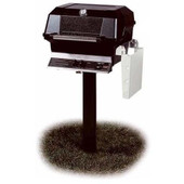 JNR4DD-N-MPP Natural Gas Grill W/ Stainless Steel Grids On In-Ground Post